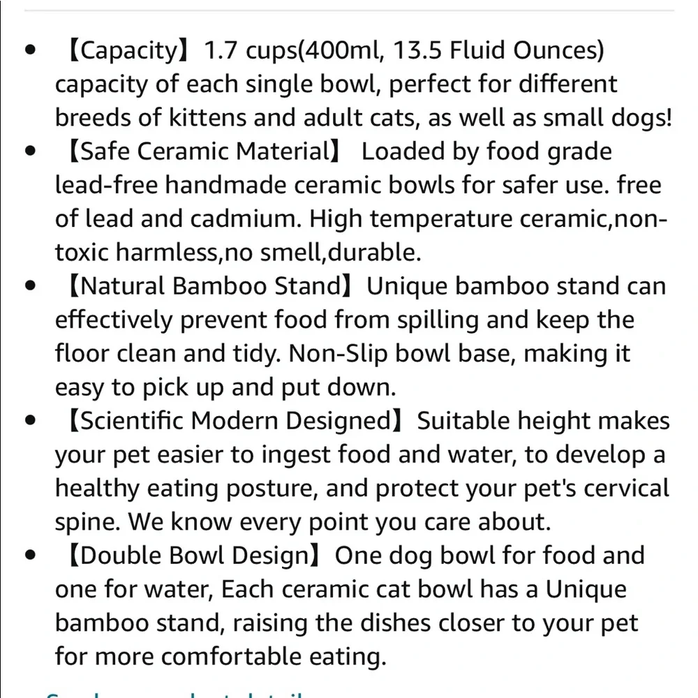Gray dog bowls set, 1.7 cups/13 fluid ounces oz